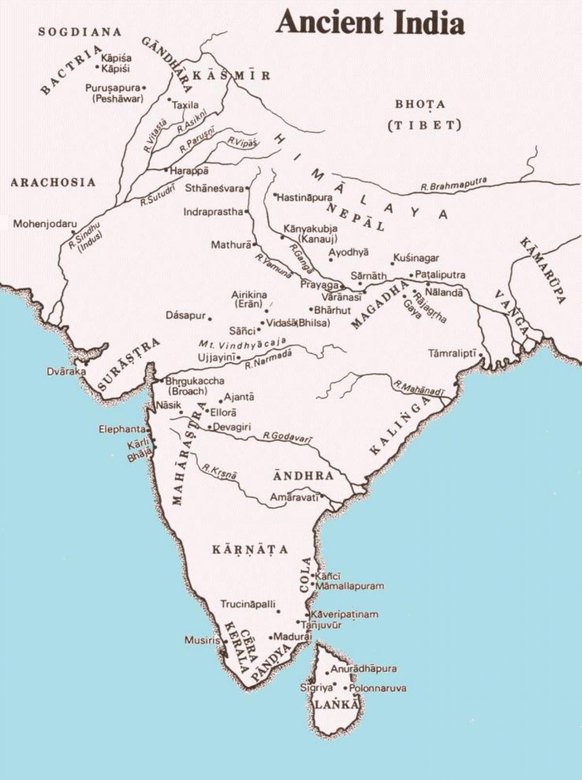 Mapa historyczna Indii