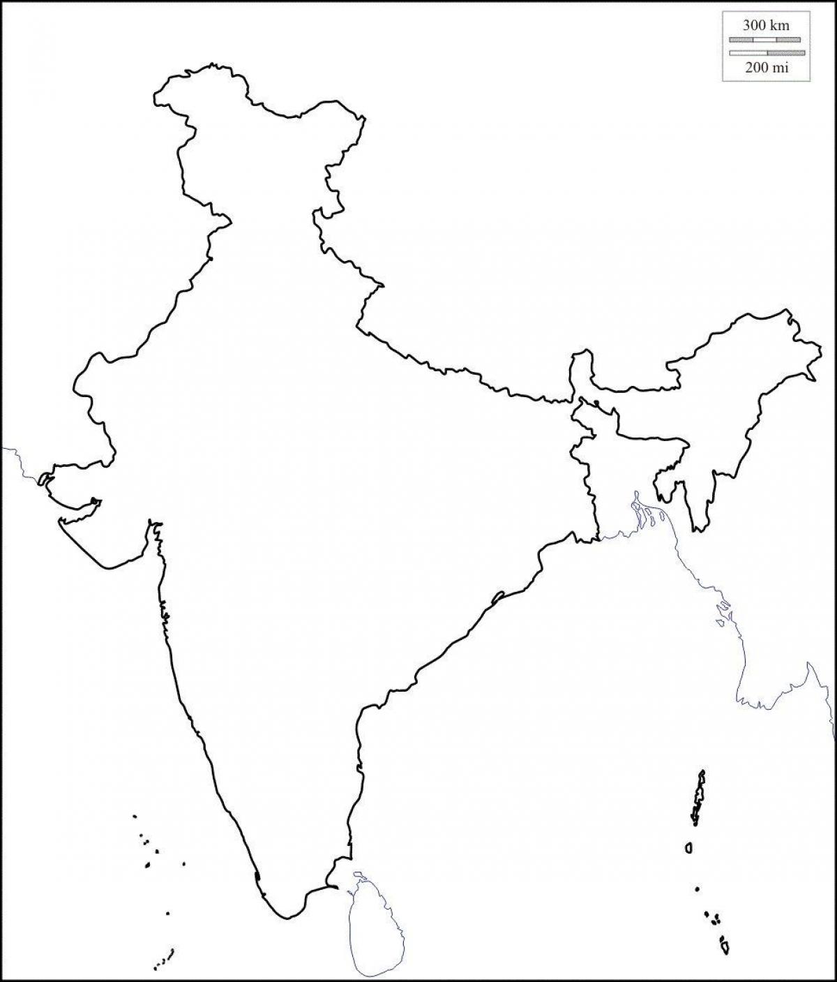 Pusta mapa Indii