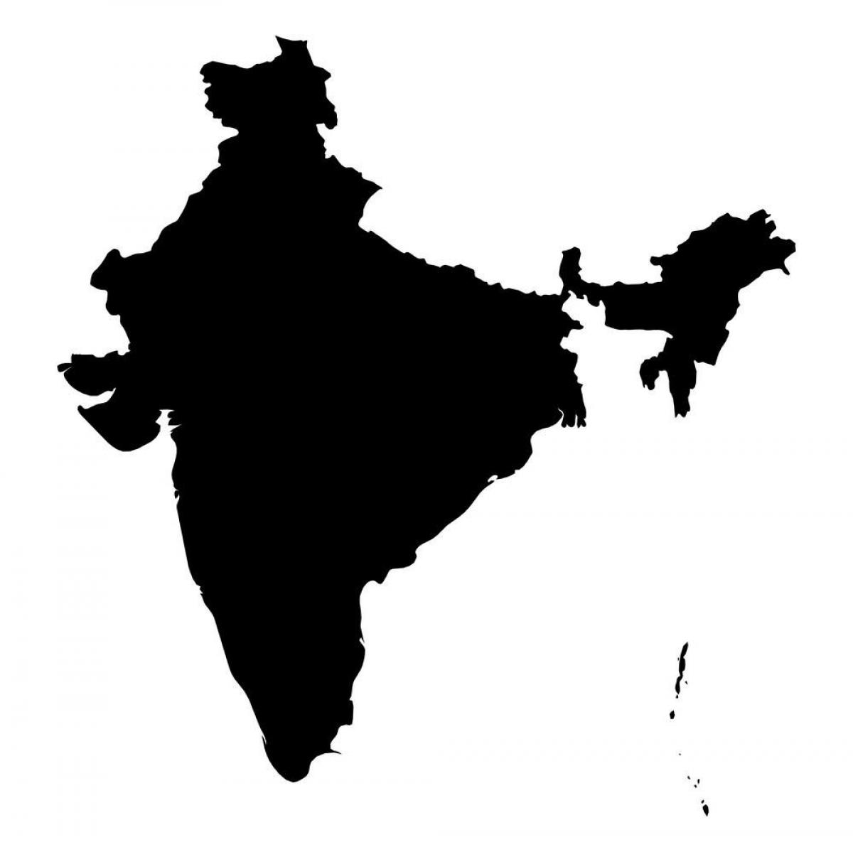 Indyjska mapa wektorowa