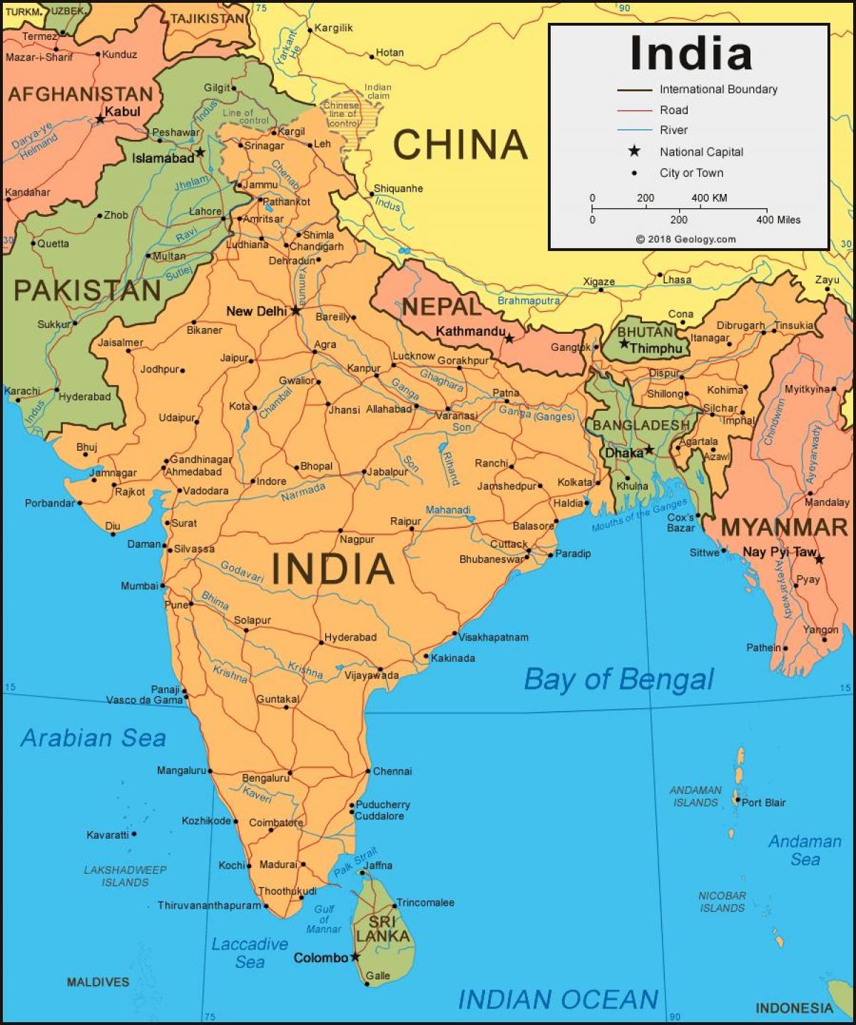 Indie na mapie